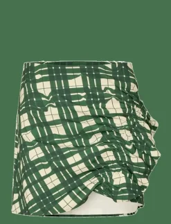 2429 Checkered Cady, Asymmetric Gat - Korta kjolar