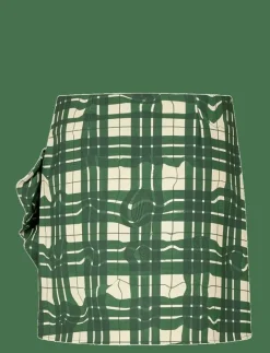 2429 Checkered Cady, Asymmetric Gat - Korta kjolar