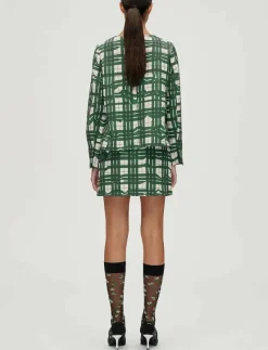 2429 Checkered Cady, Long Sleeve Ga - Långärmade blusar