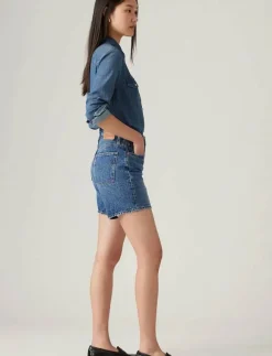 501 MID THIGH SHORT BLUE BEAUT - Jeansshorts