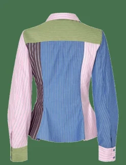 2405 Multi-Stripe Shirting, Pocket - Långärmade