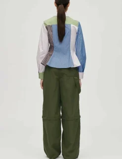 2405 Multi-Stripe Shirting, Pocket - Långärmade