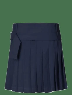 2435 Pinstripe Tailoring, Belted Pl - Plisserade kjolar