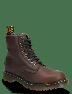 1460 WL DARK BROWN GRIZZLY - Kängor