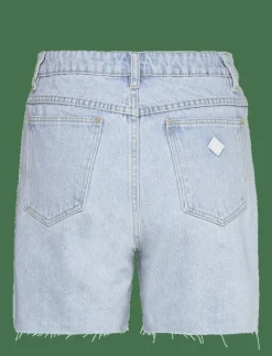 A CLAUDIA CUT OFF BLEACHED STONE - Jeansshorts