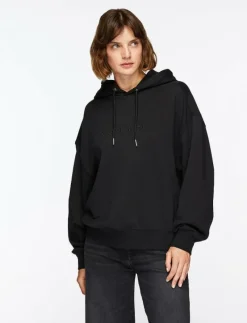 A- Logo Emb French Terry PO Hood - Huvtröjor