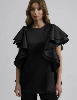 Ada Frill Oversized blouse - Kortärmade blusar