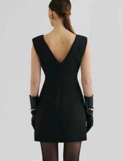 Adelina High Neck Mini Dress - Korta klänningar