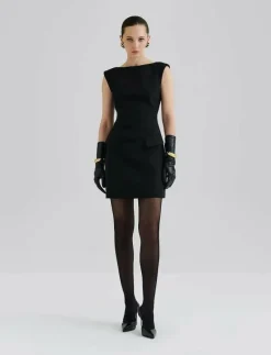 Adelina High Neck Mini Dress - Korta klänningar