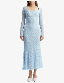 ADONI LACE MIDI DRESS - Midiklänningar
