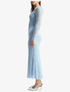 ADONI LACE MIDI DRESS - Midiklänningar