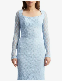 ADONI LACE MIDI DRESS - Midiklänningar