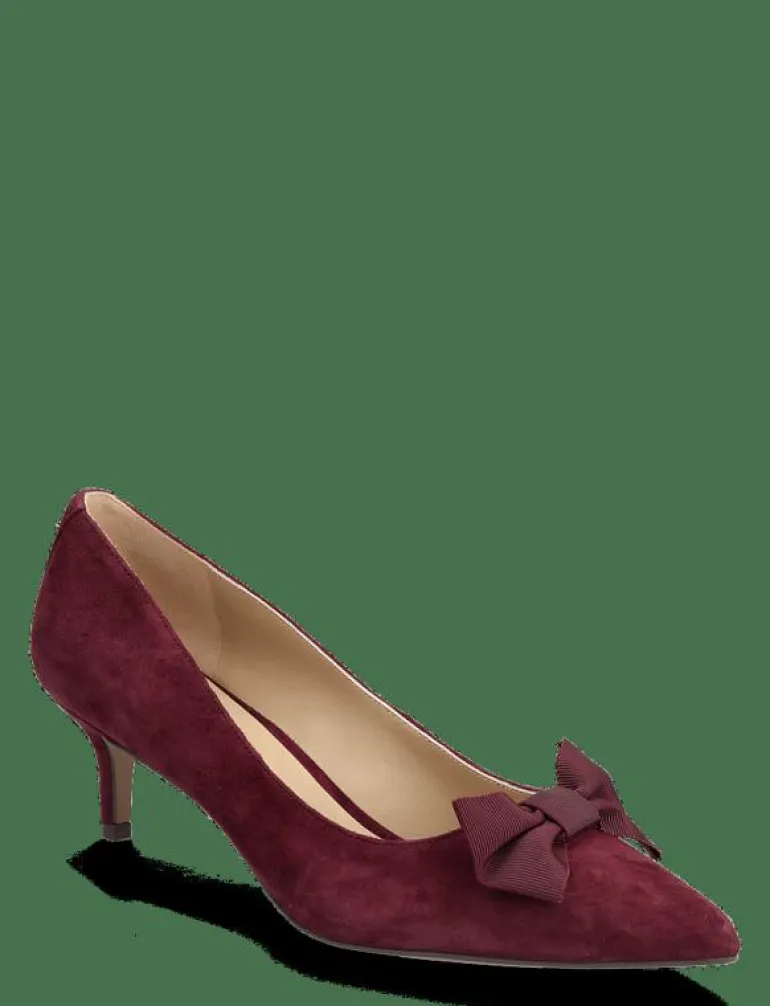 Adrienne Bow-Trim Suede Pump - Klassiska pumps
