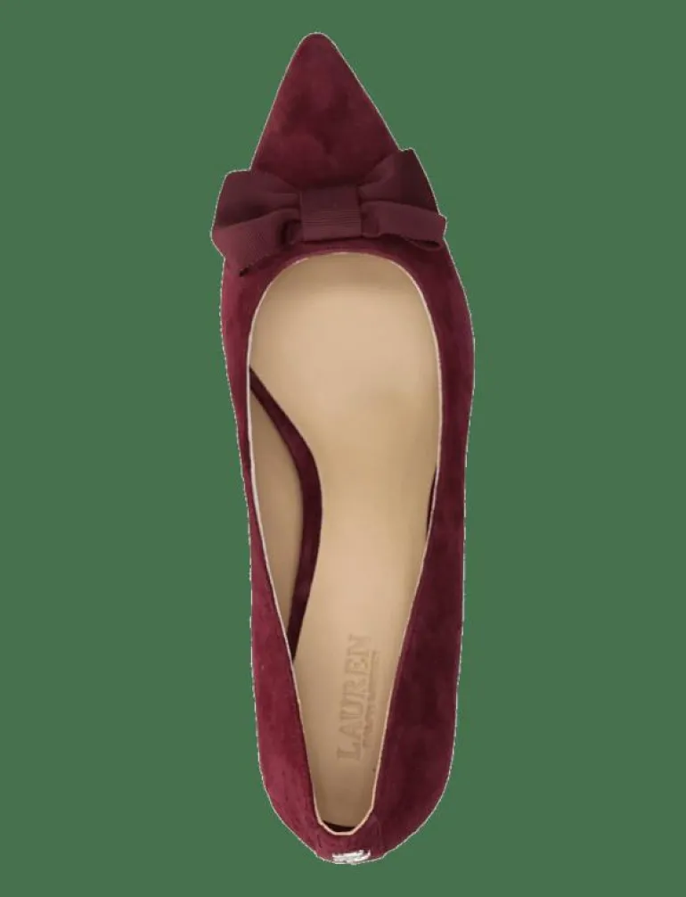 Adrienne Bow-Trim Suede Pump - Klassiska pumps