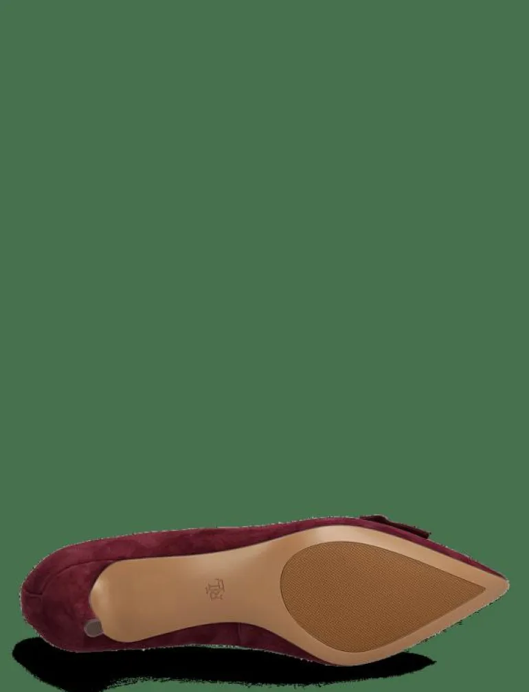 Adrienne Bow-Trim Suede Pump - Klassiska pumps