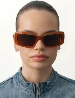 Alain Red Brown - Fyrkantiga