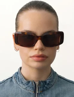 Alain Tortoise Brown - Fyrkantiga