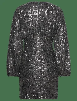 Alexandra balloon sleeve sequin mini dress - Korta klänningar