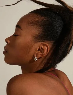 ALEXANE recycled chunky mini hoop earrings - Hoops