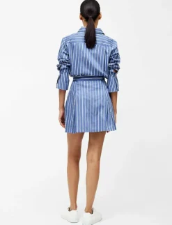 ALEXIS COTTON STRIPE PLTD MINI - Korta kjolar