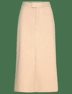 Alina front slit boucle midi skirt - Midi kjolar