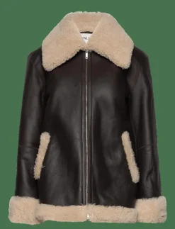 Alisson oversized shearling jacket - Skinnjackor