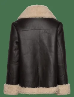 Alisson oversized shearling jacket - Skinnjackor