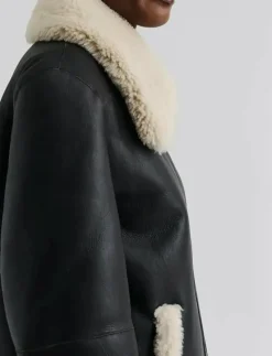 Alisson oversized shearling jacket - Skinnjackor