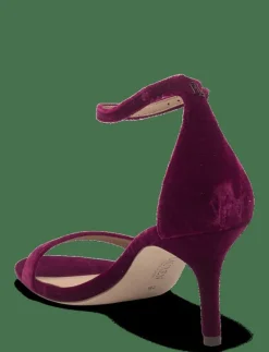 Allie Mid-Heel Velvet Sandal - Sandaler