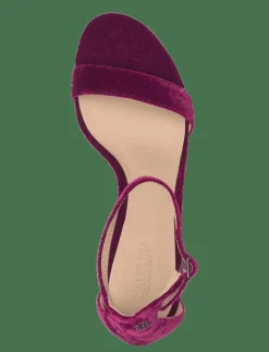 Allie Mid-Heel Velvet Sandal - Sandaler