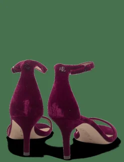 Allie Mid-Heel Velvet Sandal - Sandaler