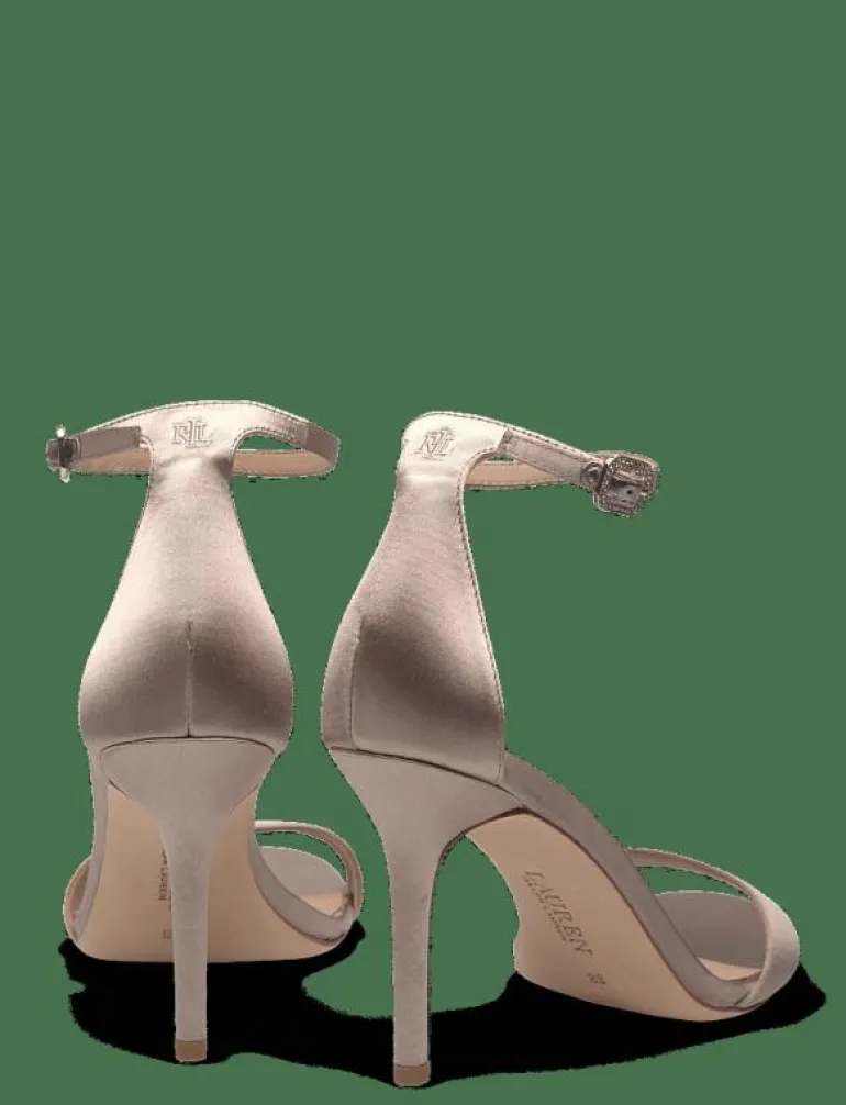 Allie Pavé-Buckle Satin Sandal - Bröllopsskor