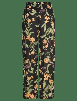 ALONG THE BEACH PRINTED - Casual byxor