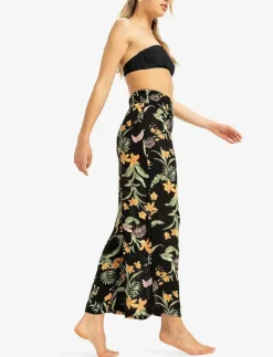 ALONG THE BEACH PRINTED - Casual byxor