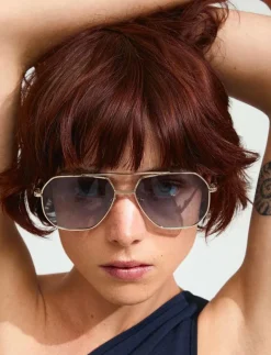 ANA sunglasses grey/gold - D-form