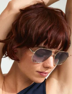 ANA sunglasses grey/gold - D-form