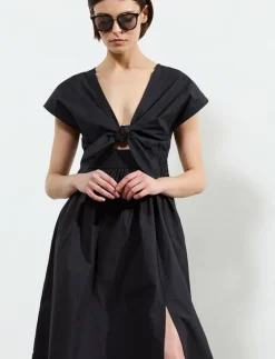 BARLETTA POPLIN TIE MIDI DRESS - Midiklänningar