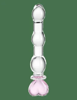 baseks Heart Beaded Glass Dildo - Beauty