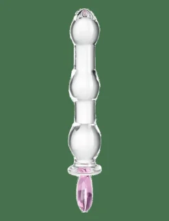 baseks Heart Beaded Glass Dildo - Beauty