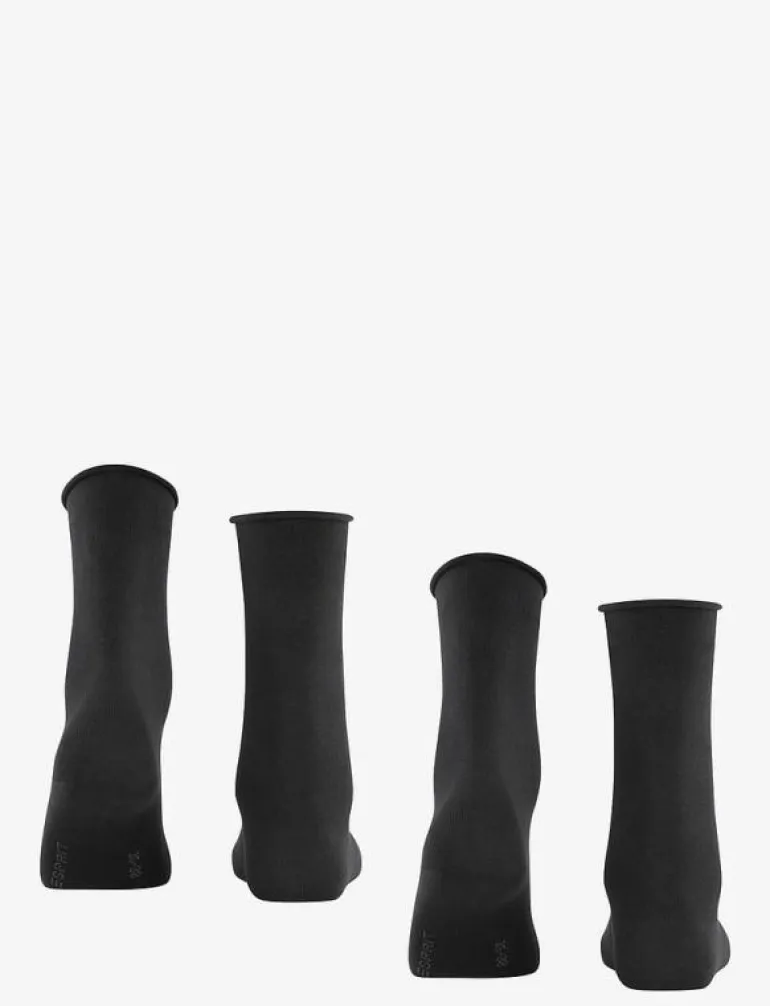 Basic Pure 2-Pack sustainable uni coloured - Sockor