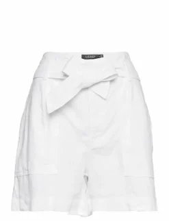 Belted Linen Short - paper bag shorts