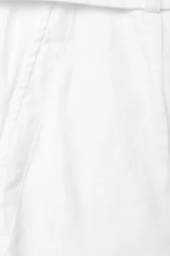 Belted Linen Short - paper bag shorts