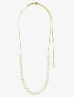 BERTHE pearl necklace gold-plated - Pärlhalsband