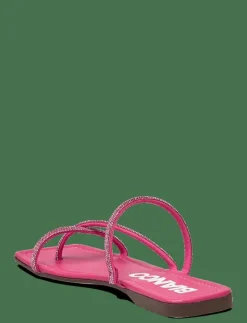 BIASISSEL Strappy Slide Rhinestone Smooth Leather - Sandaler
