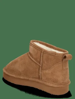 BIASNOW Flatform Ankle Boot Suede - Teddy boots