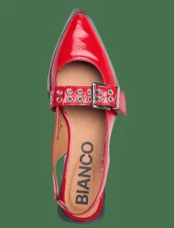BIAVICTORIA Single Buckle Slingback Leather - Platta slingbacks