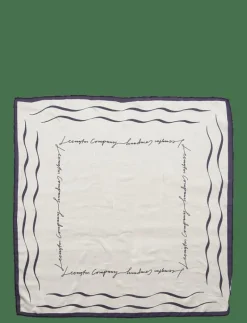 Big wave printed Silk Scarf - Sjalar