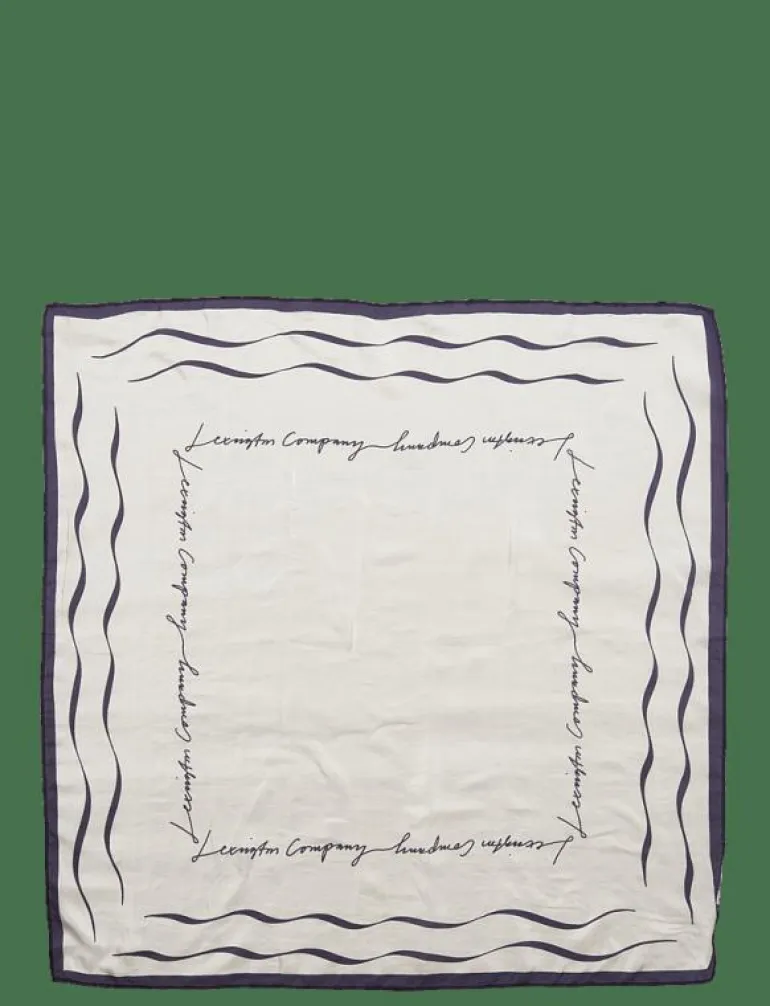 Big wave printed Silk Scarf - Sjalar