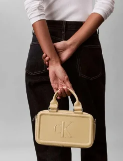 BOLD CK ELONGATED MINI TOTE - Handväskor