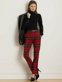 Button-Trim Mockneck Sweater - Polotröjor